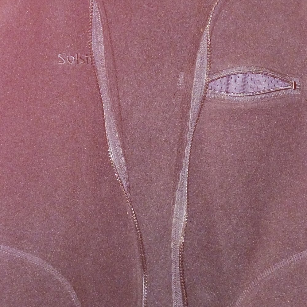 Black sweater vest large zipper Side Pockets chest pocket